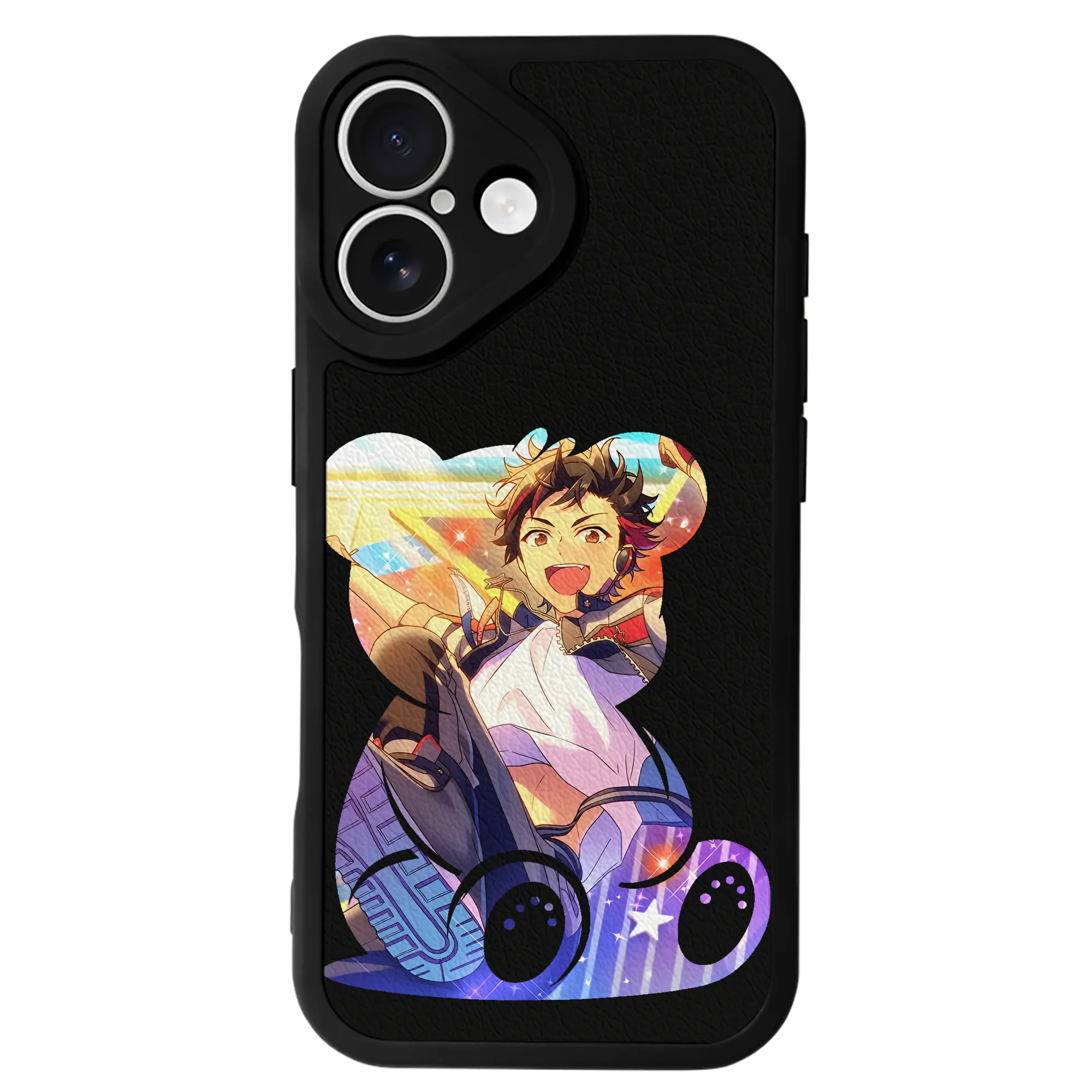 あんさん ぶる グッズ 流星隊 南雲鉄虎 - IPhone 16シリーズ対応 ・ シリコンスマホケース ・ レザー調 ・ 高精度フィット ・ 耐衝撃 ・ ワイヤレス充電対応 ・ 精密カット